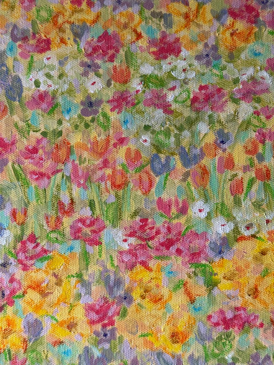 Colourful floral artwork by Ella Kay